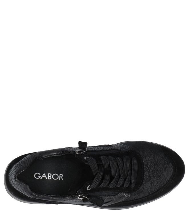 Gabor Gabor sneaker <span>6020.02.001</span> 001 black Gabor sneaker <span>6020.02.001</span> 6020.02.001 zwart - www.bremmerschoenen.info - Bremmer Schoenen