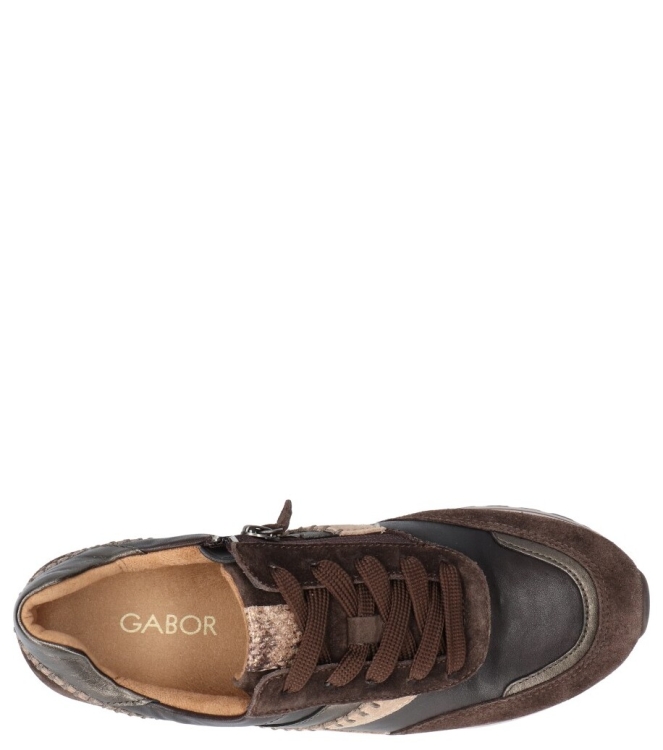 Gabor Gabor sneaker <span>6031.01.001</span> 001 mocca/sand Gabor sneaker <span>6031.01.001</span> 6031.01.001 bruin - www.bremmerschoenen.info - Bremmer Schoenen
