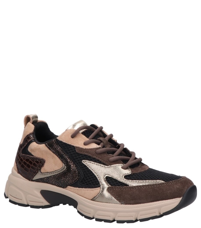 Gabor Gabor sneaker <span>6005.01.007</span> 007 black/brown/sand c Gabor sneaker <span>6005.01.007</span> 6005.01.007 bruin - www.bremmerschoenen.info - Bremmer Schoenen