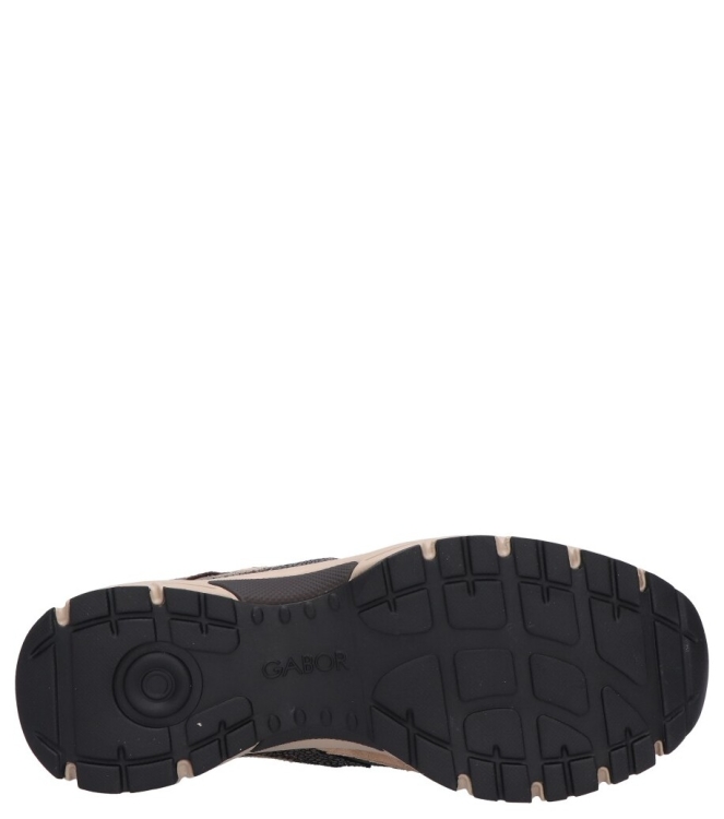 Gabor Gabor sneaker <span>6005.01.007</span> 007 black/brown/sand c Gabor sneaker <span>6005.01.007</span> 6005.01.007 bruin - www.bremmerschoenen.info - Bremmer Schoenen