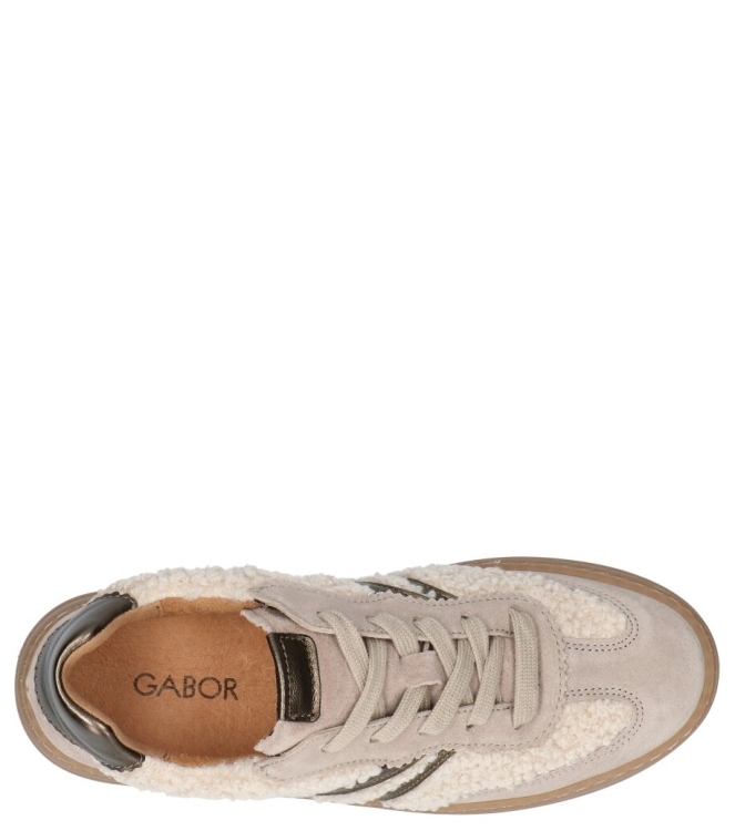 Gabor Gabor sneaker <span>6018.01.004</span> 004 panna/silk/cacao Gabor sneaker <span>6018.01.004</span> 6018.01.004 beige - www.bremmerschoenen.info - Bremmer Schoenen