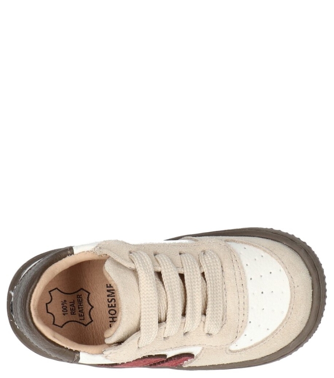 Shoesme Shoesme sneaker <span>BN26W002-L</span> beige red Shoesme sneaker <span>BN26W002-L</span> BN26W002-L beige - www.bremmerschoenen.info - Bremmer Schoenen