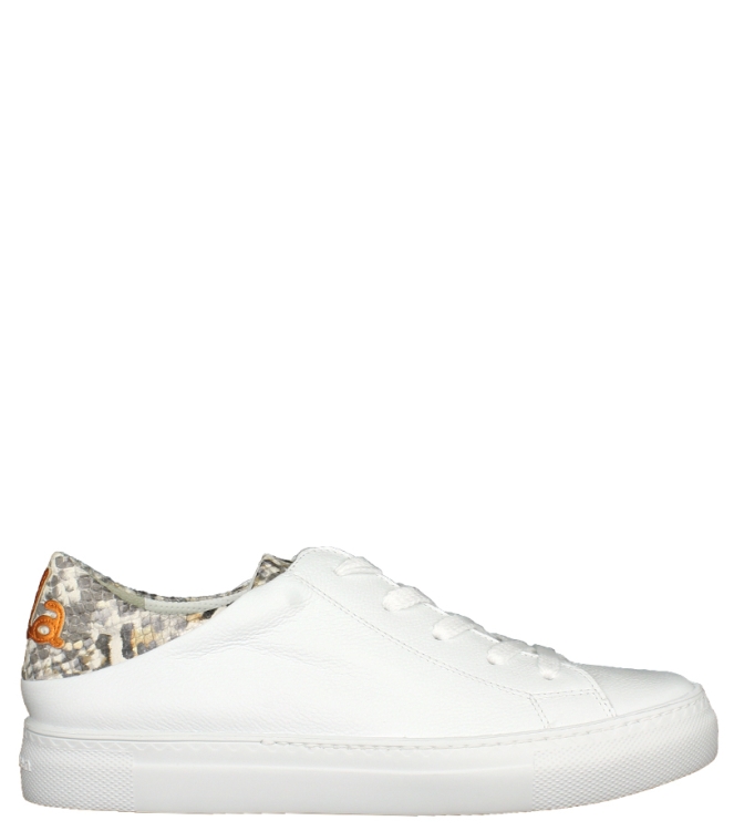 Paul Green Paul Green sneaker <span>4699-066</span> m. calf w. leo white/orange Paul Green sneaker <span>4699-066</span> 4699-066 wit - www.bremmerschoenen.info - Bremmer Schoenen