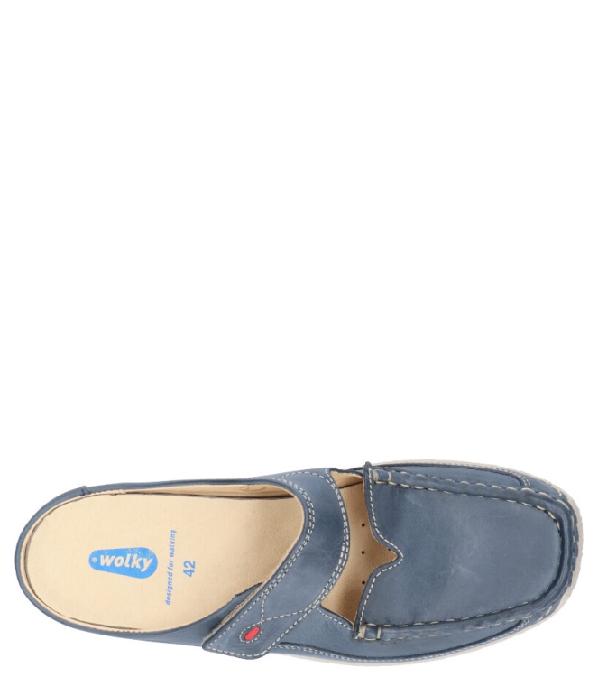 Wolky WOLKY <span>6227 Roll-slipper 387 blue summer Etna lea</span> WOLKY <span>6227 Roll-slipper 387 blue summer Etna lea</span> 6227 Roll-slipper 387 blue summer Etna lea blauw - www.bremmerschoenen.info - Bremmer Schoenen