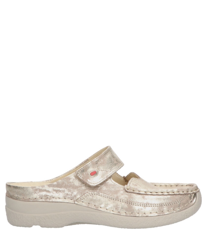 Wolky WOLKY SLIPPER <span>6227 Roll-slipper 119 champagne Amalia nubuck</span> CHAMPAGNE WOLKY SLIPPER <span>6227 Roll-slipper 119 champagne Amalia nubuck</span> 6227 Roll-slipper 119 champagne Amalia nubuck brons - www.bremmerschoenen.info - Bremmer Schoenen