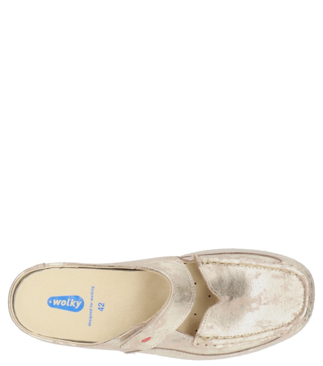 Wolky WOLKY SLIPPER <span>6227 Roll-slipper 119 champagne Amalia nubuck</span> CHAMPAGNE WOLKY SLIPPER <span>6227 Roll-slipper 119 champagne Amalia nubuck</span> 6227 Roll-slipper 119 champagne Amalia nubuck brons - www.bremmerschoenen.info - Bremmer Schoenen