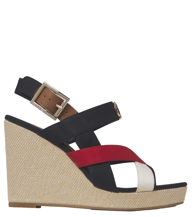 Tommy Hilfiger sandaal <span>FW0FW04739 0KP RWB</span> FW0FW04739 0KP RWB blauw - www.bremmerschoenen.info - Bremmer Schoenen