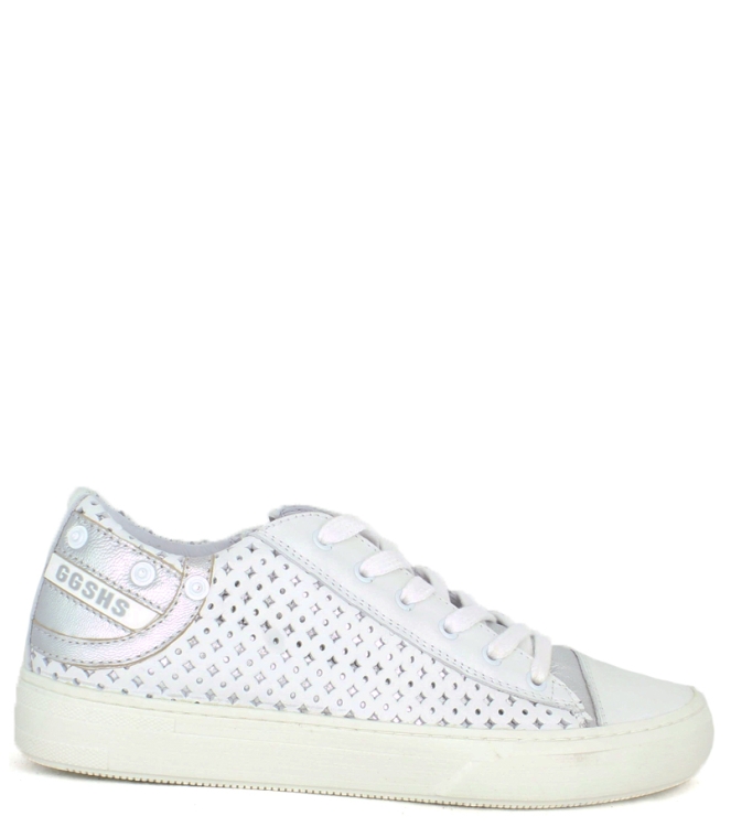 Giga Giga sneaker <span>9031 A11J56</span> white - plata Giga sneaker <span>9031 A11J56</span> 9031 A11J56 wit - www.bremmerschoenen.info - Bremmer Schoenen