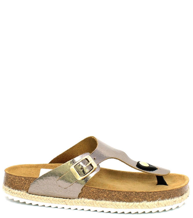 Develab DEVELAB SLIPPER <span>48070731</span> DARK BROWN METALLIC DEVELAB SLIPPER <span>48070731</span> 48070731 brons - www.bremmerschoenen.info - Bremmer Schoenen