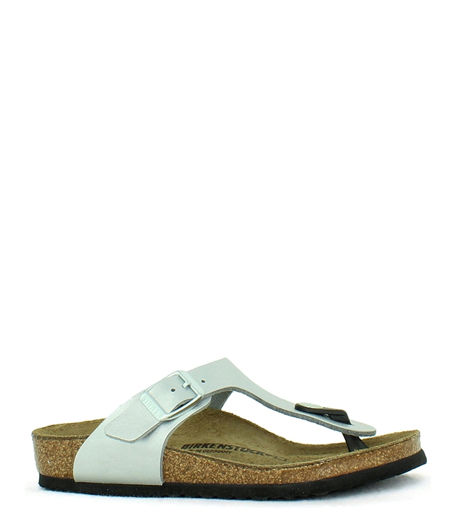 Birkenstock BIRKENSTOCK TEENSLIPPER <span>846153 GIZEH</span> SILVER BIRKENSTOCK TEENSLIPPER <span>846153 GIZEH</span> 846153 GIZEH zilver - www.bremmerschoenen.info - Bremmer Schoenen