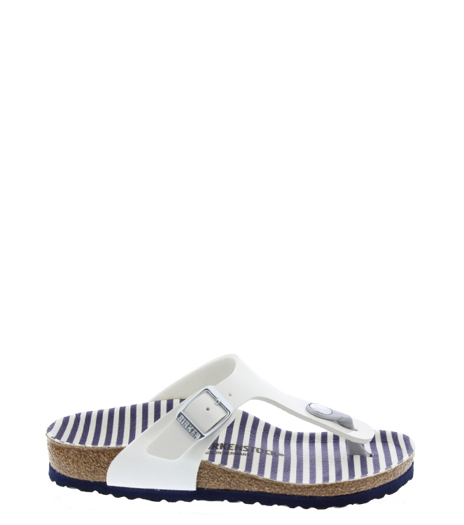 Birkenstock Birkenstock Slipper <span>1012724 Gizeh</span> white stripes Birkenstock Slipper <span>1012724 Gizeh</span> 1012724 Gizeh wit - www.bremmerschoenen.info - Bremmer Schoenen