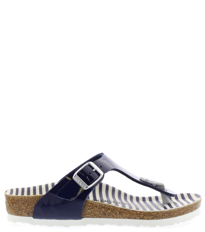 Birkenstock Birkenstock teenslipper <span>1015629 Gizeh</span> navy stripes Birkenstock teenslipper <span>1015629 Gizeh</span> 1015629 Gizeh blauw - www.bremmerschoenen.info - Bremmer Schoenen