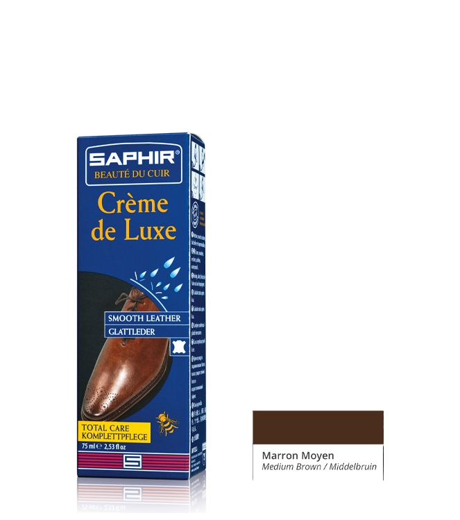 Onderhoudsmiddel Saphir luxe schoencreme <span>Creme de luxe 37</span> MARRON MOYEN Saphir luxe schoencreme <span>Creme de luxe 37</span> Creme de luxe 37 cognac - www.bremmerschoenen.info - Bremmer Schoenen